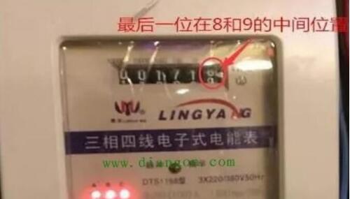 電表怎么看度數